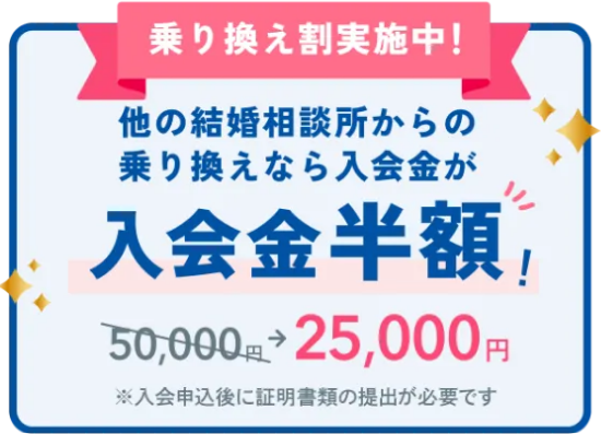 ミニマル結婚相談所の乗り換え割